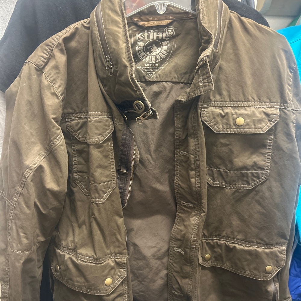 KÜHL Brown Jacket with hide away hoodie